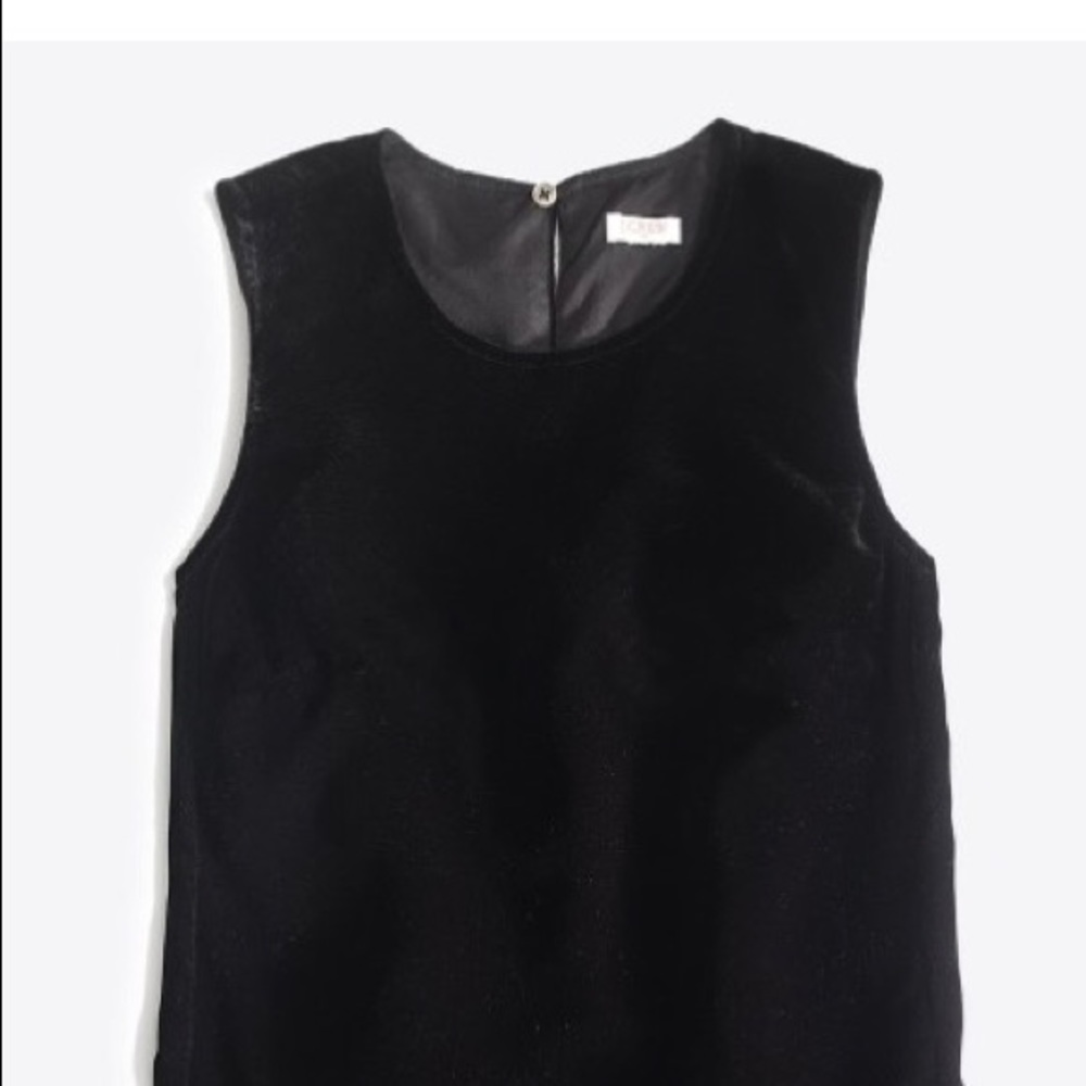 J. Crew peplum velvet top.